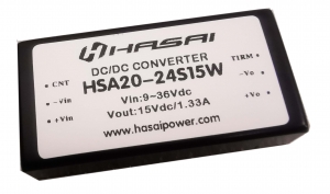 HSA20W 宽电压隔离稳压 DC/DC 系列